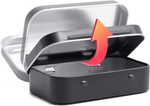 Metal Rectangular Hinged Tins - Pack of 40