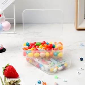 30 Pcs Small Clear Plastic Beads Storage