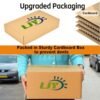 LJY 12 Pack Thank You Image Pattern Empty Rectangular Metal Storage Organizer Tins Gift Boxes with Hinged Lids, 4.5 x 3.3 x 0.9 inch