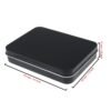 LJY 22 Pack Empty Rectangular Metal Storage Organizer Tins with Hinged Lids for Small Items and Other Craft Projects, 4.5 x 3.3 x 0.9 inch (Black)
