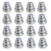 LJY 48 Pieces Round Aluminum Cans Screw Lid Metal Tins Jars Empty Slip Slide Containers (Mixed Sizes)