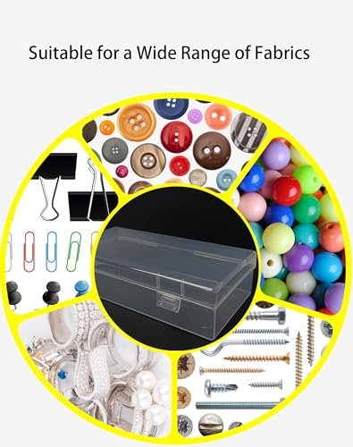 LJY 6 Pieces Rectangular Empty Mini Clear Plastic Organizer Storage Box Containers with Hinged Lids (7.3 x 3.5 x 1.8 inch, Transparent)