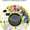 LJY 60 Pieces Square Mini Clear Plastic Storage Containers Box Case with Lids for Small Items and Other Craft Projects (Transparent, 2.1 x 2.1 x 1.4 inch)