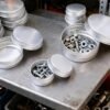 LJY 48 Pieces Round Aluminum Cans Screw Lid Metal Tins Jars Empty Slip Slide Containers (Mixed Sizes)