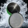 LJY 28 Pack 1 oz Waterproof Green Aluminum Tins with Lids - Empty Refillable Round Metal Containers for Wax Melts, Lip Balm, Cosmetics, DIY Crafts & Storage Refillable Does Not Rust