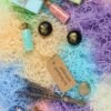 LJY 0.7LB Multicolored Raffia Paper Shreds & Strands Shredded Crinkle Confetti for DIY Gift Wrapping & Basket Filling