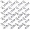LJY 20-Pack Clear Plastic Rotatable POP Clip-on Style Merchandise Sign Display Clip Tag Holders
