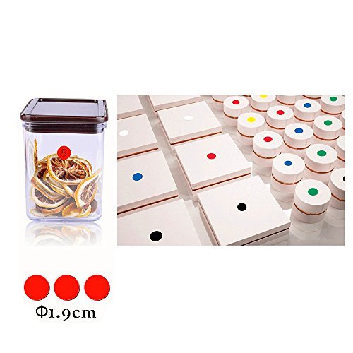 LJY 19mm Round Dot Stickers Color Coding Labels, 12 Different Assorted Colors Dot Labels, 12 Sheets, 2520 Dots in Total
