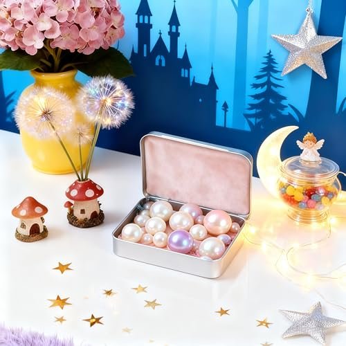 LJY 22 Pack Empty Rectangular Metal Storage Organizer Tins with Hinged Lids for Small Items and Other Craft Projects, 4.5 x 3.3 x 0.9 inch (Silver)