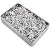 LJY Glitter Raffia Paper Shreds, 100g Crinkle Cut Filler for Gift Wrapping, Basket Filling, Wedding Decorations, Party Supplies, and DIY Crafts Shredded Confetti Strands (Glitter Silver)