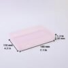 LJY 6 Pieces Rectangular Empty Mini Plastic Organizer Storage Box Containers with Hinged Lids (7.1 x 4.3 x 1.2 inch, Pink)