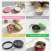 LJY 24 Pieces Multi-Colored Round Aluminum Cans Screw Lid Metal Tins Jars Empty Slip Slide Containers(2 oz) for Lotion Bars,Toiletries,Creams,Samples,Makeup Cosmetic,Balms,Beard Balm