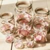 LJY 25 Pieces Beige Resin Pencil Finger Starfish for Wedding Decor, Home Decor and Craft Project, 2.3 Inches