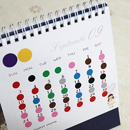 LJY 8mm Round Dot Stickers Color Coding Labels, 12 Colors, 24 Sheets, 6240 Dots in Total