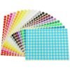 16500 Count 3/8 inch Diameter Round Dot Stickers Color Coding Labels, 20 Colors, 100 Sheets