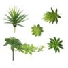 LJY 5-Pack Artificial Succulent Plants - Realistic Fake Greenery for Home Decor, Wedding Centerpieces & Terrarium Displays (Green, Mixed Sizes)