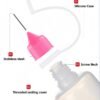 LJY Precision Applicator Bottle Set 1 Oz. - 30 Needle Tip Squeeze Bottles and 5pcs Mini Funnels for Acrylic Painting, DIY Quilling and Paper Craft