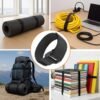 LJY 16-Pack Hook and Loop Straps Nylon Cable Ties Organizer Fastener, 11.8 in x 0.98 in, Black