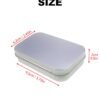 LJY Rectangular Metal Tin Box Set, 22 Pack Silver Small Hinged Lid Tins for DIY Craft Supplies, Small Parts and Item Organization, Compact Metal Storage Boxes 3.7" x 2.4" x 0.9"