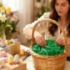 LJY 0.7LB Multicolored Raffia Paper Shreds & Strands Shredded Crinkle Confetti for DIY Gift Wrapping & Basket Filling