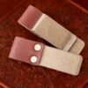 LJY 3-Pack Retro Style Traveler Notebook Leather Pen Holder Loop Stainless Steel Clip (Brown)