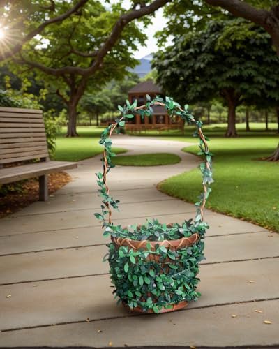 LJY 32.8 Yards Artificial Ivy Garland Foliage Green Leaves Fake Vine for Wedding Party Ceremony DIY Headbands