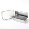 LJY Rectangular Metal Tin Box Set, 22 Pack Silver Small Hinged Lid Tins for DIY Craft Supplies, Small Parts and Item Organization, Compact Metal Storage Boxes 3.7" x 2.4" x 0.9"