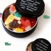 LJY Aluminum Tin Jar Refillable Containers Round Tin Container Bottle for DIY Projects,Gifts,Cosmetic,Cream,Diamond Balm Candle Salve Lip Balm Tins(Black, 48 Pcs 2oz/1oz/0.5oz)
