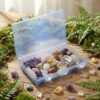 LJY 6 Pieces Rectangular Empty Mini Clear Plastic Organizer Storage Box Containers with Hinged Lids (7.1 x 4.3 x 1.2 inch, Blue)