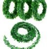 LJY 32.8 Yards Artificial Ivy Garland Foliage Green Leaves Fake Vine for Wedding Party Ceremony DIY Headbands