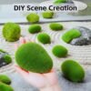 LJY 12 Pcs Artificial Moss Rocks (6 Sizes) Fake Rocks, Moss Balls, Faux Moss - Perfect for Flower Arrangements, Gardens, DIY Crafts, and Aquarium Plants Decorate