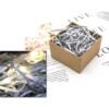 LJY Glitter Raffia Paper Shreds, 100g Crinkle Cut Filler for Gift Wrapping, Basket Filling, Wedding Decorations, Party Supplies, and DIY Crafts Shredded Confetti Strands (Glitter Silver)