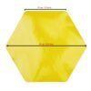 LJY 10 Pieces Hexagon Shaped Colorful Stickers Dry Erase Board Marker Removable Vinyl Dot Teachers Classroom Table Wall Decal