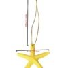 LJY 40 Pieces 2.3 Inches Resin Pencil Finger Starfish with Rope for Christmas Tree Hanging Ornaments Beach Theme Wedding Home Decor & DIY Craft Project, 10 Colors