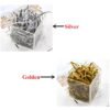 LJY Golden Glitter Raffia Paper Shreds, 100g Crinkle Cut Filler for Gift Wrapping, Basket Filling, Wedding Decorations, Party Supplies, and DIY Crafts Shredded Confetti Strands
