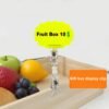 LJY 16 Pieces Clear Plastic Rotatable Merchandise Sign Display Mini Clip Tag Holders for Business Cards