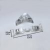 LJY 16 Pieces Clear Plastic Rotatable Merchandise Sign Display Mini Clip Tag Holders for Business Cards