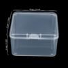 LJY 60 Pieces Square Mini Clear Plastic Storage Containers Box Case with Lids for Small Items and Other Craft Projects (Transparent, 2.5 x 2.5 x 1.4 inch)
