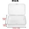 LJY 10-Pack Clear Plastic Storage Boxes, 4.9x3.4x1.4 in Organizer Containers with Lids, Stackable Small Parts Organizer for Jewelry, Beads, Crafts, Office Supplies, Hardware Storage Case Plastic Case