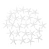 LJY 25 Pieces White Resin Pencil Finger Starfish for Wedding Decor, Home Decor and Craft Project, 2.3 Inches