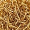 LJY Glitter Raffia Paper Shreds, 100g Crinkle Cut Filler for Gift Wrapping, Basket Filling, Wedding Decorations, Party Supplies, and DIY Crafts Shredded Confetti Strands (Glitter Coffee)
