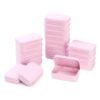 LJY 20-Piece Metal Hinge Tin Box Containers - For Gift Wrapping. Dental Floss Stick - Toothpick Holder and a Sliding-Cover Dental Floss Pick Storage Box (Pink, 20 Pcs 3.7"x2.4"x0.9")