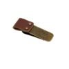 LJY 3-Pack Retro Style Traveler Notebook Leather Pen Holder Loop Stainless Steel Clip (Brown)