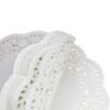 LJY 100 Pieces White Lace Round Paper Doilies Packaging Pads Wedding Tableware Decoration (13.5 Inch)