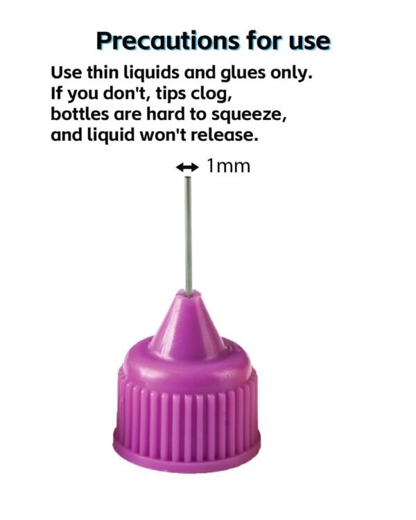 LJY Precision Applicator Bottle Set 1 Oz. - 30 Needle Tip Squeeze Bottles and 5pcs Mini Funnels for Acrylic Painting, DIY Quilling and Paper Craft
