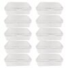 LJY 10-Pack Clear Plastic Storage Boxes, 4.9x3.4x1.4 in Organizer Containers with Lids, Stackable Small Parts Organizer for Jewelry, Beads, Crafts, Office Supplies, Hardware Storage Case Plastic Case
