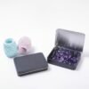 LJY 22 Pack Empty Rectangular Metal Storage Organizer Tins with Hinged Lids for Small Items and Other Craft Projects, 4.5 x 3.3 x 0.9 inch (Black)