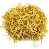 LJY Golden Glitter Raffia Paper Shreds, 100g Crinkle Cut Filler for Gift Wrapping, Basket Filling, Wedding Decorations, Party Supplies, and DIY Crafts Shredded Confetti Strands