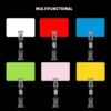 LJY 16 Pieces Clear Plastic Rotatable Merchandise Sign Display Mini Clip Tag Holders for Business Cards