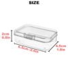 LJY 30-Pack Small Plastic Storage Boxes, 2.6×1.8×0.8 in, Organizer Containers with Lids,for Beads, Jewelry, Crafts, Small Parts Collection (Clear)